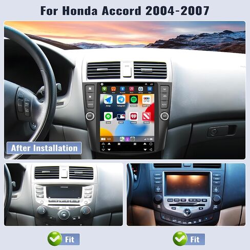 SIXWIN Android Car Stereo for Honda Accord 7th 2004-2007 9.7 Inch Touch Screen Car Radio with Wireless Carplay Android Auto Mirror Link 1G+32G GPS Navigation Bluetooth FM WiFi HiFi Backup Camera MIC in Saudi Arabia