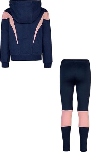 طقم جاكيت اير بسحاب كامل للفتيات من نايك (طفل صغير) Midnight Navy 2 طفل صغير in Saudi Arabia