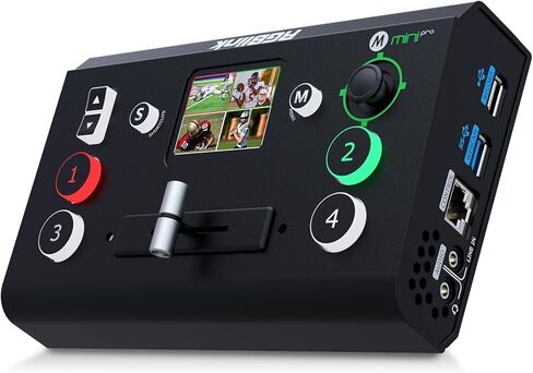 RGBlink mini-MX SDI All-in-One Live Streaming Multi-Camera Video Mixer Switcher with 5.5" Touch Screen, 4 HDMI & 4 SDI, UVC/NDI, Audio Mixer, 16 Preset Scene Settings for Live Streaming in Saudi Arabia