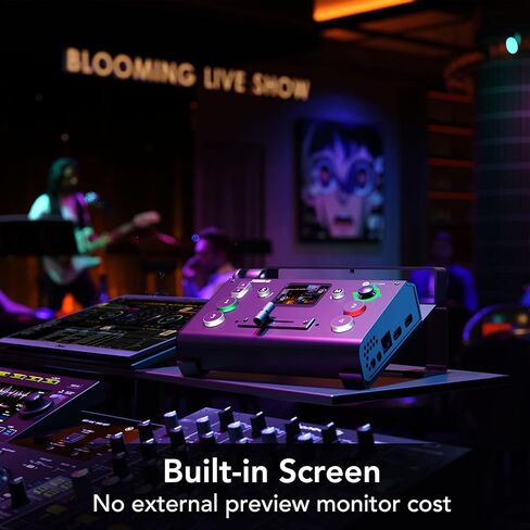 RGBlink mini-MX SDI All-in-One Live Streaming Multi-Camera Video Mixer Switcher with 5.5" Touch Screen, 4 HDMI & 4 SDI, UVC/NDI, Audio Mixer, 16 Preset Scene Settings for Live Streaming in Saudi Arabia