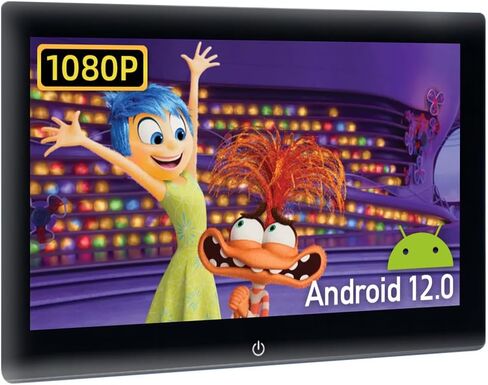 شاشة تلفزيون محمولة للسيارة مقاس 10.1 بوصة تعمل بنظام Android 12 للكمبيوتر اللوحي بالمقعد الخلفي مع شاشة لمس تعمل بالواي فاي ودعم التحكم في الهاتف مع بلوتوث/USB/AV In in Saudi Arabia