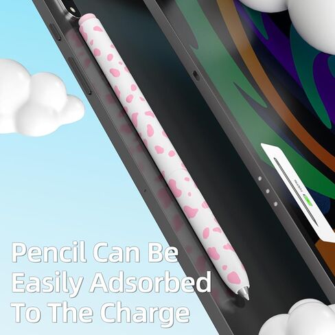 AZF Milk Print Pencil Case, Compatible with Samsung Galaxy Tab S7/S7+/S7 FE/S8/S8+/S8 Ultra/S9/S9+/S9 Ultra S Pen Case, Top and Bottom Cover Separation, Support Magnetic Charging. (Black) in Saudi Arabia