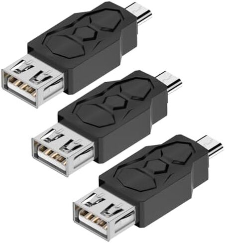 Micro USB 2.0 Adapter, Black, Type A Male/Micro-B Male, A Male to Micro B High Speed USB Cable in Saudi Arabia