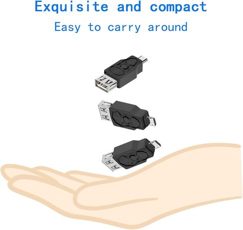 Micro USB 2.0 Adapter, Black, Type A Male/Micro-B Male, A Male to Micro B High Speed USB Cable in Saudi Arabia