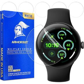 ArmorSuit 6 Pack for Google Pixel Watch 3 (45mm) Anti-Glare Screen Protector MilitaryShield Matte Film - Made in USA