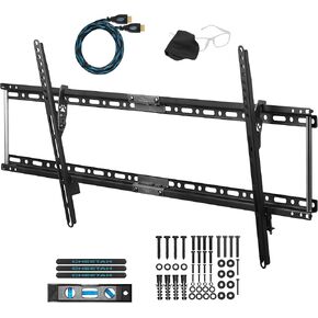 Cheetah APTMLB Tilt TV Wall Mount for 20-80" TVs, Newer Displays up to 100", 165lbs and VESA 800, Low 1.3" Profile, Fits 24" Studs, Universal LCD LED Curved or Flat Screen Tilting Mounting Bracket