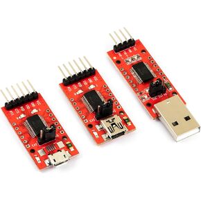 3 قطعة FT232RL USB صغير إلى TTL محول مسلسل وحدة محول 3.3 فولت/5.5 فولت المصغّر USB نوع منفذ ذكر 3 أنواع موصل