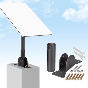 Sturdy Thicker Mount for Starlink Internet Satellite Gen2 V2 Dish Antenna - Heavy Duty Wall Pole Mounting Kit Adjustable Angle Short Bracket Accessories Starlink Gen 2