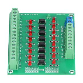 8 Channel Optical Isolation Module 24V to 5V Optocoupler PLC Signal Converter Board for Signal Isolation optical module optical module board rails