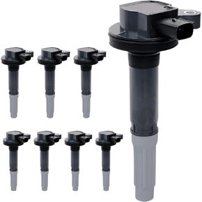 UF622 Ignition Coils Pack & Iridium Spark Plugs Set of 8 Compatible with 2011-2016 Ford F-150, 2011-2020 Ford Lobo, 2011-2015 Ford Mustang V8 5.0L Replaces #DG542, GN10420