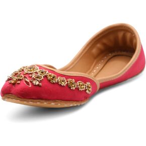 Velvet Indian Women Jutti Pakistani Wedding Khussa Bridal Mojari Desi Shoes