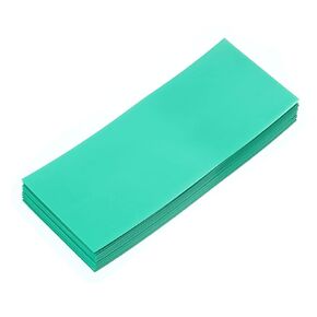 DMiotech 20pcs 29.5mm Flat 72mm Battery Sleeves PVC Wraps Heat Shrink Tubing for 18650 Battery Light Blue