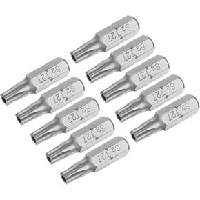 uxcell Torx Bits 1/4 Inch Hex Shank 25mm Length Magnetic Screwdriver T8 Screw Driver Bit S2 Alloy Steel 10pcs