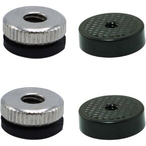 4PCS Universal Screws for Tripod Heads 1/4 Inch Positioning Discs Gasket 360 Degree Rotating Hot Shoe Head Accessories for DSLR Cameras Digital Surveillance Cameras Photographic Positioning