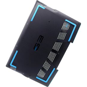 Deal4GO Rear Bottom Base Cover w/Blue Rubber Feet USB-C Port KV9X9 0KV9X9 Replacement for Dell G3 3500 3590 - Black