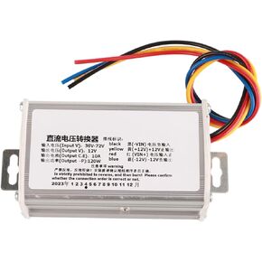 72v to 12v Step Down Converter Power Supply Module, 36V 72V to 12V 10A 120W for 12V Electronic Devices