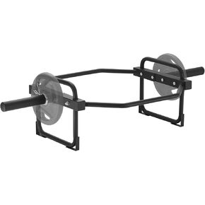 VEVOR Safety Squat Bar, 1,500 LBS Fitness Squat Olympic Bar, Safety Squat Bar Attachment with Shoulder and Arm Pads, 32mm Diameter Weight Bar, Ideal for Front Squats, Lunges, Rehab, Physical Therapy