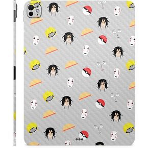 Carbon Fiber Skin Compatible with Apple iPad Pro 13 (M4) 2024 - Anime Fan - Premium 3M Vinyl Protective Wrap Decal Cover - Easy to Apply | Crafted in The USA by MightySkins