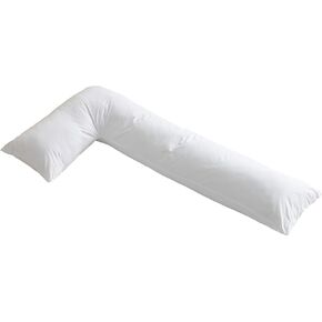 Cheer Collection L Shaped Pillow - Body Pillows for Adults - L Shape Body Pillow for Pregnancy and Side Sleepers - J Pillow Full Body Support for Side Sleeping