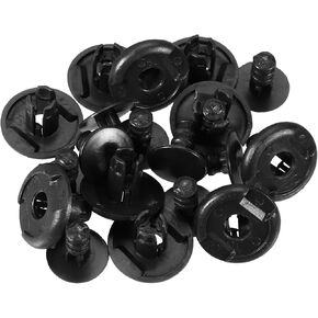 20 Pcs Fender Liner Clips Compatible for Honda, Durable Plastic Black Automotive Clips