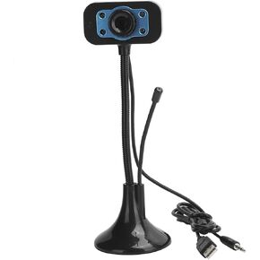 Webcam,USB Camera with External Microphone, Manual Adjustment, Led Light, Automatic Color Correction Function,Replacement for PC/Laptop/Smart TV for Use