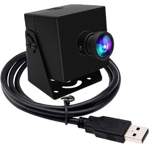ELP 1080P 120fps USB Fisheye Camera for Computer 11.6MP Webcam High Speed PC Camera Wide Angle Web Camera for Desktop Computer Industrial USB Security Camera Mini Lightburn Camera for Raspberry Pi