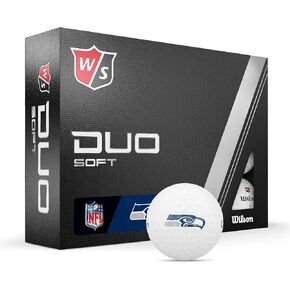 كرات جولف WILSON Staff 2023 Duo Soft NFL - 12 كرة، بيضاء، Washington Commanders