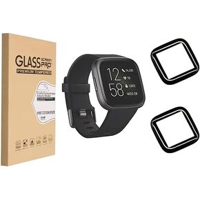 Compatible for Fitbit Versa 2 Smartwatch Screen Protector, Waterproof 9H Hardness, Premium PMMA Protection Crystal Clear Film [Not Glass] Anti-Scratch, Self Healing