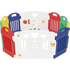 لعبة Dream On Me Imagination Station المكونة من 10 لوحات، آمنة ومستقرة، باب مفصلي، نظام قفل آمن مضاد للأطفال، أقدام مطاطية غير قابلة للانزلاق، بلاستيك متين وغير سام، للاستخدام الداخلي والخارجي متعدد in Kuwait