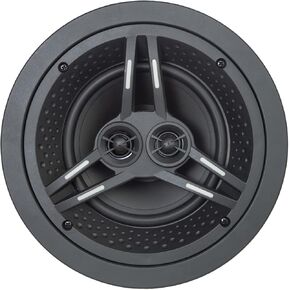 SpeakerCraft SC-DX-EC6-DT DX-Stage Evoke E Series 100-Watt-Continuous-Power in-Ceiling Dual-Tweeter Speaker, Black