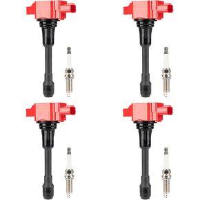 4 UF549 Ignition Coil Pack and 4 9029 Iridium Spark Plug Compatible with Nissan Altima Versa Sentra Rogue Cube QX60 NV200 2.5L 2.0L 1.8L 1.6L