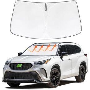 Sun Shade Custom Fit Compatible with Nissan Rogue 2021-2024 Updated Sunshades Protector Foldable Windshield Sun Visor Blocks UV Rays & Sun Heat Reflective Protection Keep Your Car Cooler