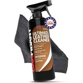 Carfidant Car Leather Seat Cleaner and Conditioner - Leather Cleaning and Restorer Kit with Applicator and Microfiber Towel…