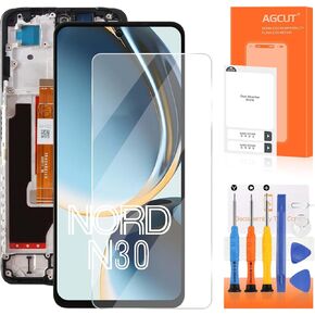 for OnePlus Nord N30 5G Screen Replacement for Nord N30 LCD Display CPH2513 CPH2515 LCD Digiziter Screen Touch Assembly Repair Part with Frame