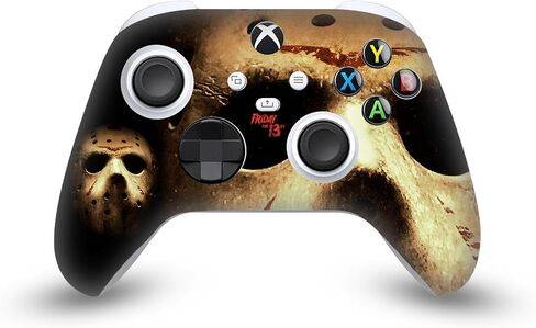 Head Case Designs Officially Licensed Friday The 13th 2009 Jason Voorhees Poster Graphics Vinyl Sticker Gaming Skin Decal Cover Compatible with Xbox Series S Console and Controller Bundle in Kuwait