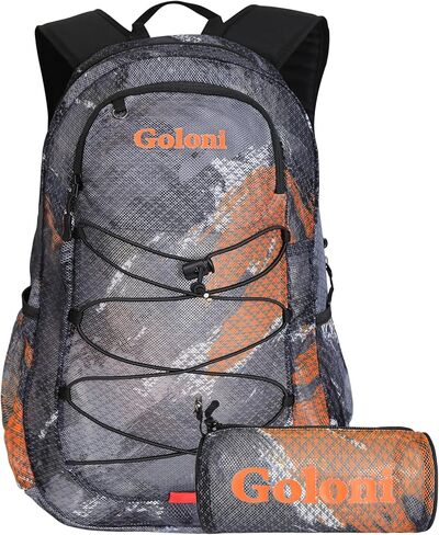 حقيبة سباحة شبكية خفيفة الوزن من Goloni، حقيبة شاطئ شبكية خفيفة الوزن، سريعة الجفاف، حقيبة ظهر شفافة للسباحة والتمارين الرياضية على الشاطئ in Kuwait