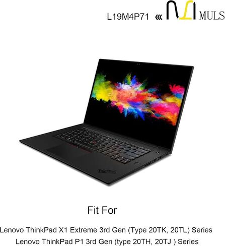 بطارية كمبيوتر محمول MULS 80Wh L19C4P71 L19M4P71 L19L4P71 لجهاز Lenovo ThinkPad X1 Extreme P1 Gen 3 20TK 20TL 20TH 20TJ 20TK000AGE 20TK000DGE 20TK000AMH 20TLS0UV00 20TH0008UK 20TJS06X00 دفتر 5B10X19050 in Saudi Arabia