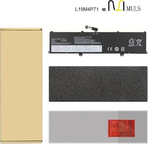 بطارية كمبيوتر محمول MULS 80Wh L19C4P71 L19M4P71 L19L4P71 لجهاز Lenovo ThinkPad X1 Extreme P1 Gen 3 20TK 20TL 20TH 20TJ 20TK000AGE 20TK000DGE 20TK000AMH 20TLS0UV00 20TH0008UK 20TJS06X00 دفتر 5B10X19050 in Saudi Arabia