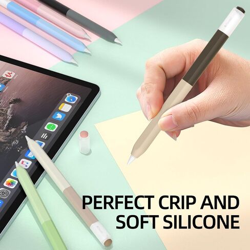 AZF iPencil Case Compatible with Apple Pencil (USB-C) Case, Gradient Color Silicone Case, Comfortable Grip Soft and Non-Slip, Support Magnetic Attachment. (Pink) in Saudi Arabia