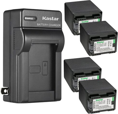 بطارية Kastar BP-745 وشاحن حائط تيار متردد بديل لكاميرا Canon VIXIA HF R60 HFR60، VIXIA HF R62 HFR62، VIXIA HF R70 HFR70، VIXIA HF R72 HFR72، VIXIA HF R80 HFR80، VIXIA HF R82 HFR82 in Saudi Arabia