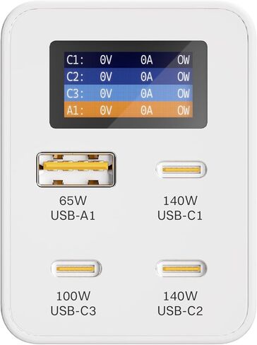 تشارجيساب | شاحن زيوس USB-C GaN بقوة 280 واط | محول توصيل طاقة عالي السرعة لأجهزة الكمبيوتر المحمولة والهواتف الذكية والأجهزة اللوحية | شاحن سفر سريع الشحن مع قابس قابل للطي (أسود) in Saudi Arabia