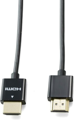 كابل HDMI فائق النحافة عالي الأداء NTW (3.3 قدم) كابل HDMI فائق النحافة عالي السرعة، 1080 بكسل، 4K HDR، 10.2 جيجابت في الثانية، 36AWG - أسود - NHDMI4S-01M/36C in Saudi Arabia