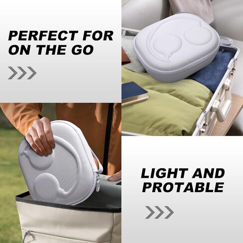 Hard Case Compatible with Skullcandy Crusher Evo/ANC 2/ Riff/ Riff2 Bletooth Wireless Headphones White Case Only in Kuwait
