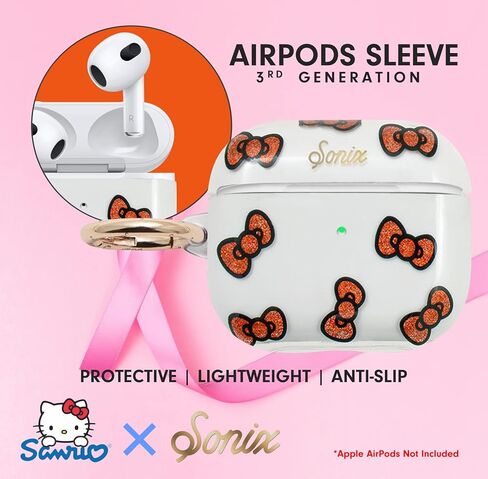 حافظة Sonix x Hello Kitty لجهاز AirPods Gen 3 [غطاء صلب] حافظة واقية لجهاز Apple Airpod الجيل الثالث (كلاسيكي Hello Kitty) in Kuwait