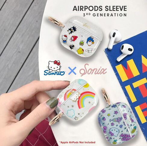 حافظة Sonix x Hello Kitty لجهاز AirPods Gen 3 [غطاء صلب] حافظة واقية لجهاز Apple Airpod الجيل الثالث (كلاسيكي Hello Kitty) in Kuwait