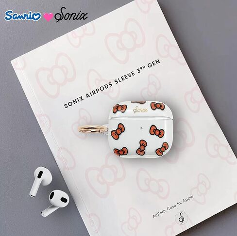 حافظة Sonix x Hello Kitty لجهاز AirPods Gen 3 [غطاء صلب] حافظة واقية لجهاز Apple Airpod الجيل الثالث (كلاسيكي Hello Kitty) in Kuwait