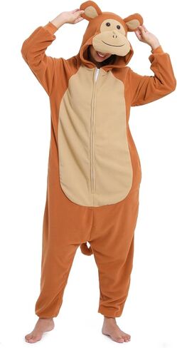 Wishliker Unisex Adult Donkey Onesie Costume Halloween Christmas One Piece Cosplay Animal Cartoon Pajamas L in Saudi Arabia
