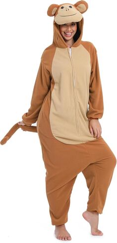 Wishliker Unisex Adult Donkey Onesie Costume Halloween Christmas One Piece Cosplay Animal Cartoon Pajamas L in Saudi Arabia