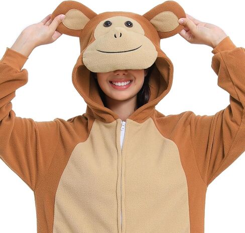 Wishliker Unisex Adult Donkey Onesie Costume Halloween Christmas One Piece Cosplay Animal Cartoon Pajamas L in Saudi Arabia