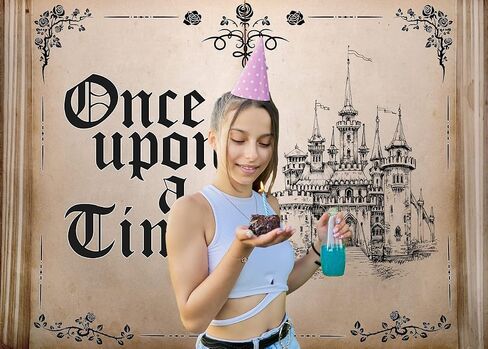 LYCGS 7X5FT Fairy Tale Books Backdrop Once Upon a Time Backdrop Ancient Castle Princess Romantic Photo Background Book Themed Party Background Wedding Birthday Party Decorations Banner X-43 in Saudi Arabia